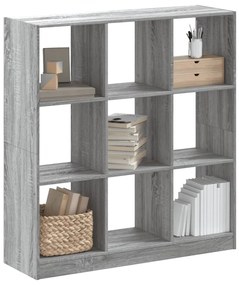 vidaXL Bibliotecă, gri sonoma, 102x32x108 cm, lemn prelucrat