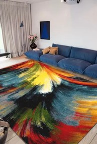Covor Dreptunghiular Living Dormitor, Kolibri Brush 11017, Multicolor