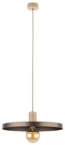 Lustră pe cablu SILA 1xE27/15W/230V d. 40 cm maro/bej