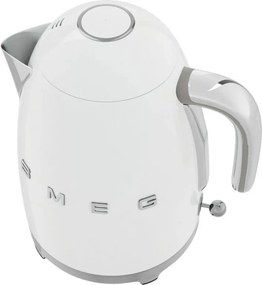 Fierbator electric SMEG KLF03WHEU, 2400W, 1.7 l, Oțel inoxidabil, Filtru lavabil, Auto. off, Alb