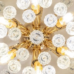 Lustră de cristal aplicată Brilagi CRYSTAL 6xE14/60W/230V auriu