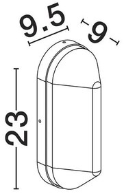 Aplica de perete iluminat exterior IP65 AMEL