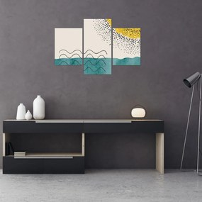 Tablou - pictură abstractă de plajă N⁰1 (90x60 cm)