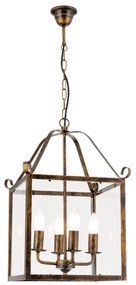 Lustra / Pendul design rustic Frano Latern HL 6-1533/4 Antik/gold OR