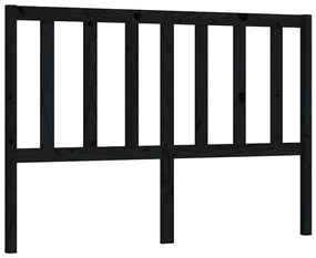 817754 vidaXL Tăblie de pat, negru, 166x4x100 cm, lemn masiv de pin