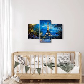 Tablou - Pictură în ulei a Turnului Eiffel (90x60 cm)