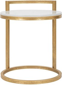 Măsuță auxiliară rotundă cu blat din marmură ø 40,5 cm Round Marble – Mauro Ferretti