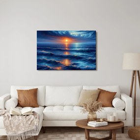 Tablou apus de soare peste ocean
