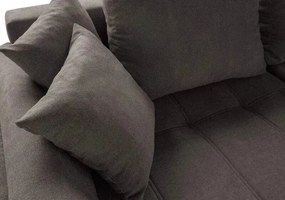 Colțar extensibil dumonde cu ladă de depozitare si sezut confortabil din spuma high-density, Loana Enjoy Kaki II 270x185 cm