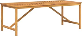 vidaXL Masa de sufragerie grădină 200x90x74 cm, lemn masiv de acacia