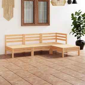 3082627 vidaXL Set mobilier de grădină, 4 piese, lemn masiv de pin