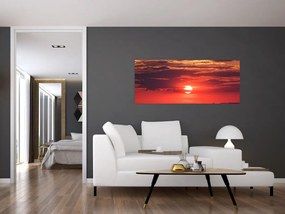 Tablou cu soarele colorat (120x50 cm)