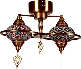Plafonieră aplicată YENI, 2xE27, 40W, 230V, bronz