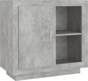 vidaXL Dulap, gri beton, 80x40x75 cm