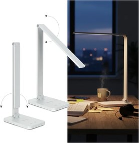 Brilagi - Lampă de masă LED reglabilă, cu control tactil și încărcare wireless Qi, LED/7W/5V, 3000/4000/6000K, albă