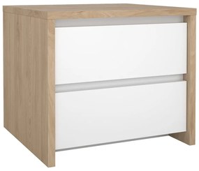Noptieră albă-în culoare naturală Next – Tvilum