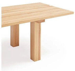 Masă de dining cu blat din lemn de pin 100x180 cm Banda – Teulat