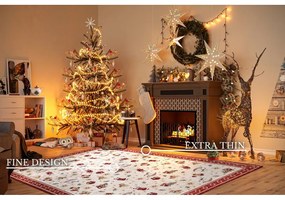 Covor roșu din amestec de bumbac 160x230 cm cu model de Crăciun Toy's Delight Red Christmas – Villeroy&amp;Boch