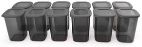 Set cutie de depozitare, Gri, 30x20x45 cm