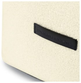 Fotoliu bean bag crem cu tapițerie din țesătură bouclé Up! MooG – SLOWDOWN