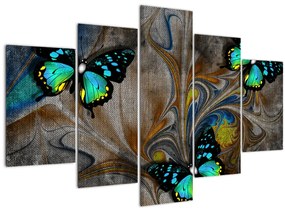 Tablou - Fluturi strălucitori în imagine (150x105 cm)