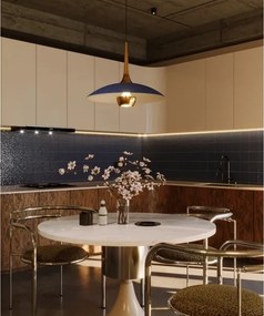 MAXLIGHT P0675 - Lustră LED pe cablu MANUKA LED/12W/230V Ø 28 cm auriu/albastru