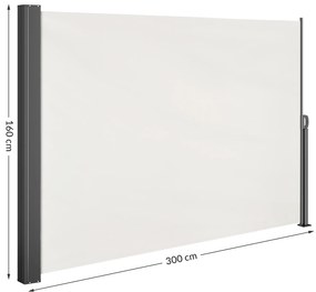 Deuba Copertina laterala Nosara 160x300 cm - crem