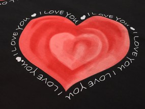 Lenjerie de pat din polibumbac pentru 2 paturi VALENTINE, negru Dimensiune lenjerie de pat: 2 buc 70 x 90 cm | 2 buc 140 x 200 cm