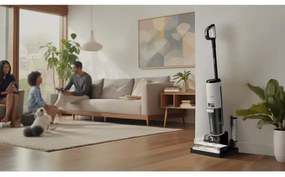 Aspirator vertical Tineco Floor One S7 Steam Plus 4B1, 240W, Curatare uscata/umeda, Ecran LED și iluminare, Abur + uscare, Alb/Negru
