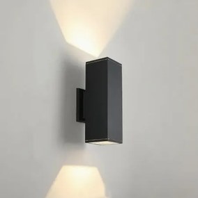 Aplică de perete pentru exterior, 2xGU10/35W/230V, IP54, neagră