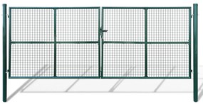 vidaXL Poartă de grădină din plasă 415x150 cm