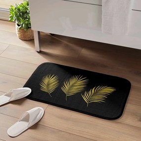 Covoraș de baie negru-auriu 45x75 cm Orbella – douceur d'intérieur