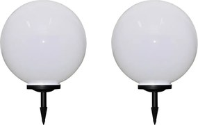 vidaXL Lămpi de exterior pentru alee LED 2 buc. 50 cm, cu țăruș de sol