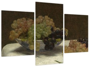 Tablou - Henri Fantin-Latour, Still Life with Grapes and a Carnation, reproducere (90x60 cm)