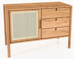 Comodă joasă din lemn de stejar 97x69 cm Pola - The Beds