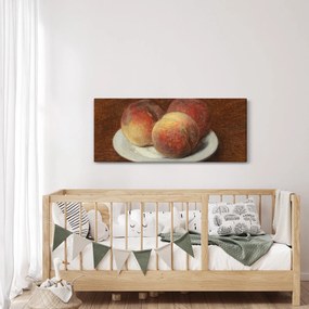 Tablou - Henri Fantin-Latour, Three Peaches on a Plate, reproducere (120x50 cm)