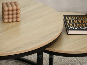 Măsuță de cafea Klara (sonoma + negru). 1111633