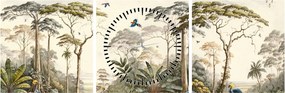 Tablou - Pădurea tropicală amazoniană (cu ceas) (90x30 cm)