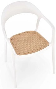Scaun de bucătărie Ruby, maro / alb