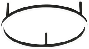 Ideal Lux - Plafonieră LED ORACLE SLIM, 29 W, 230 V, 2700 K, Ø 50 cm, negru