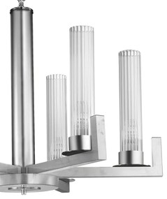 Lustră pe lanț RAGGIO 6xE14/25W/230V argintie Kolarz 6009.80650