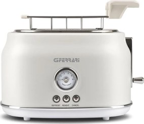 G3Ferrari G1013401 - Prăjitor de pâine ARTISTA, 750 W/230 V, cu 2 fante, alb