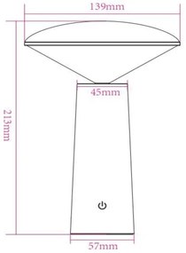 Lampă LED dimabilă Lucide 02807/04/31 JIVE LED/3W/5V 3000/6500K IP44 alb