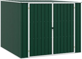 vidaXL Șopron de grădină, verde, 195 x 198 x 159 cm, oțel galvanizat