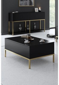 Masă de cafea Lurde (Negru + Auriu). 1089592
