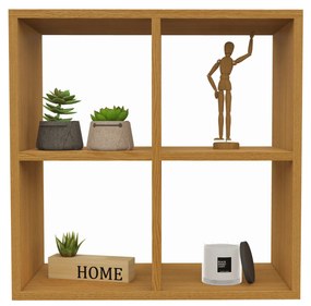 Etajera haaus Rico, 4 Casete, Stejar Natur, L 60 x l 30 x H 60 cm