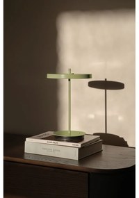 Veioză verde LED din metal cu abajur din metal (înălțime 31 cm) Asteria Move – UMAGE