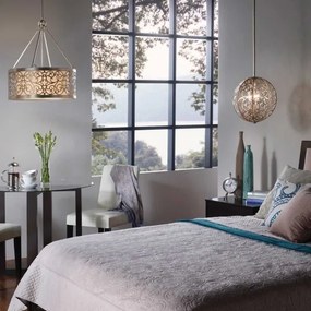 Feiss FE-ARABESQUE4 - Lustră cu tijă ARABESQUE 4xE27/60W/230V aurie