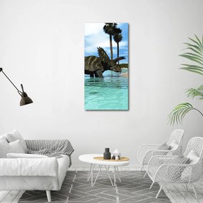 Print pe canvas Dinozauri pe plajă