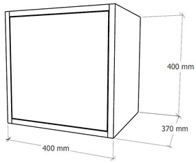 Boxie 1 ușă dulap de perete 40x40x37 cm stejar sonoma
